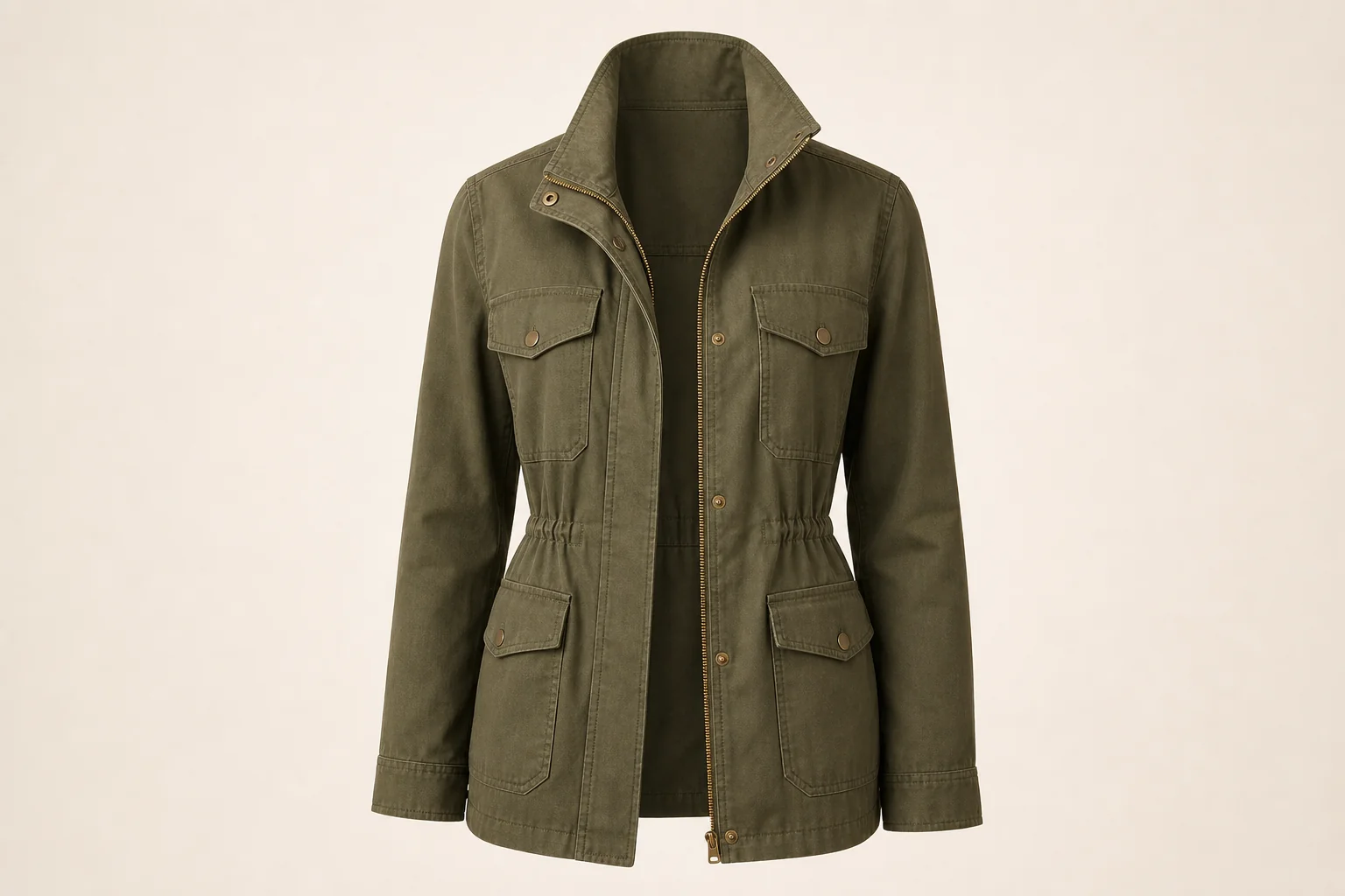 Olive utility jacket