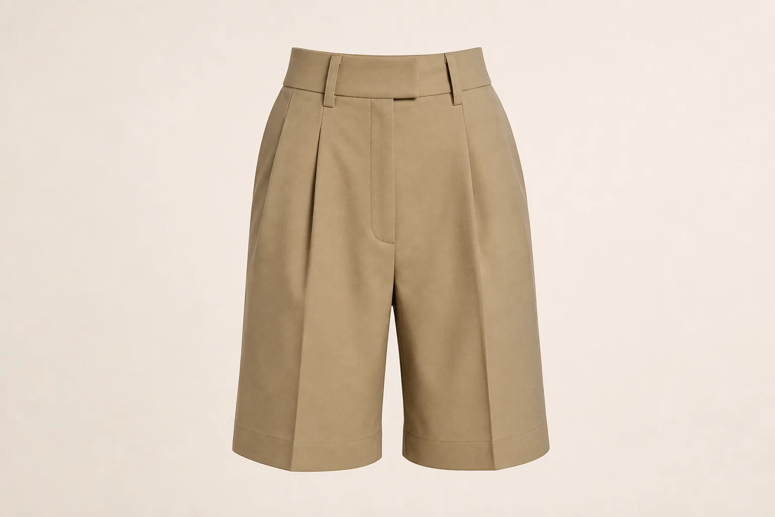 Khaki bermuda shorts