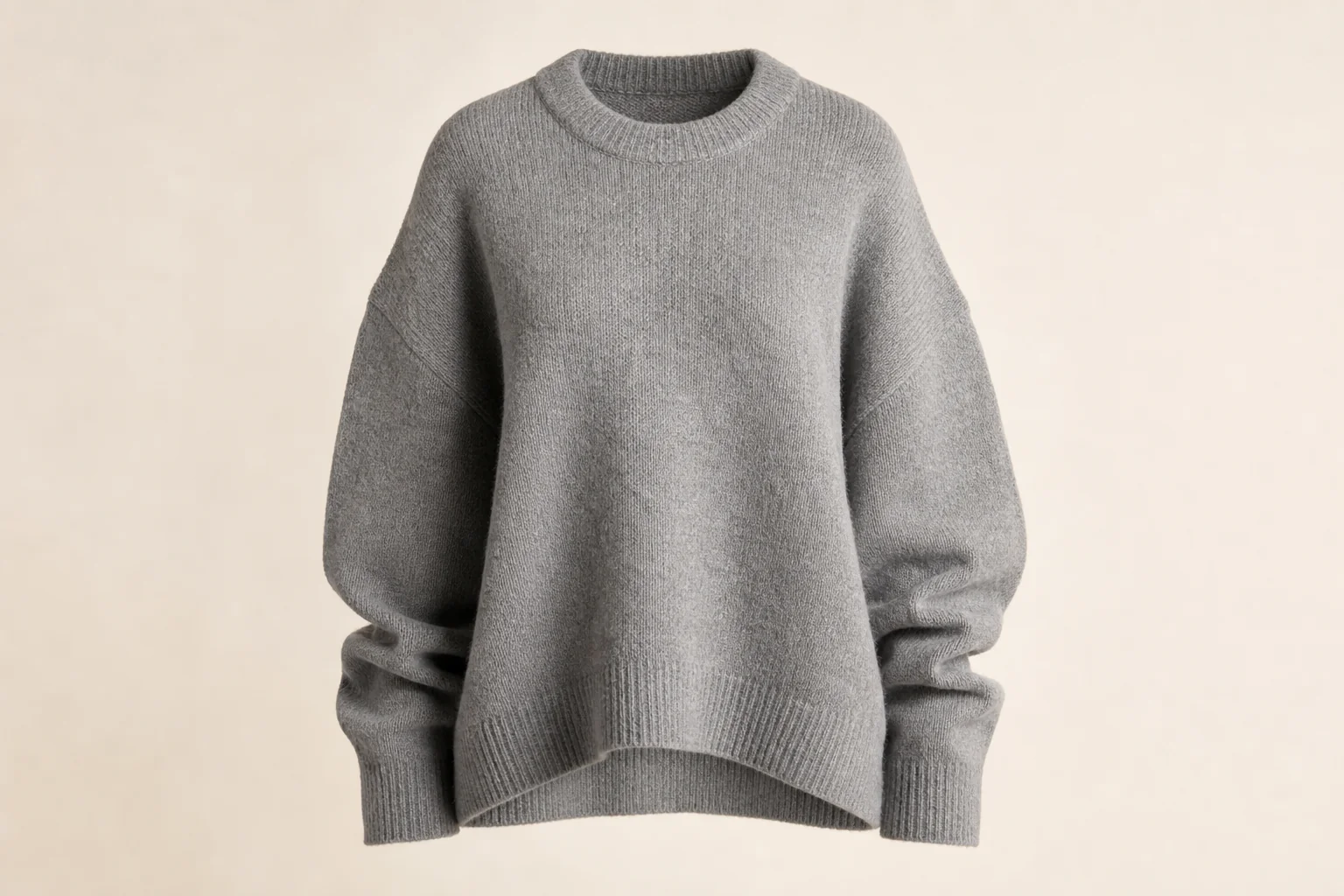 Grey oversized sweater